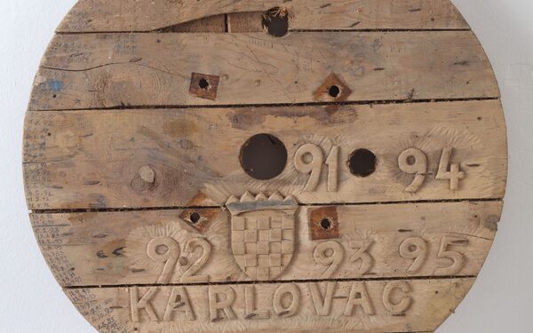 Wooden cable reel, Karlovac, 1991