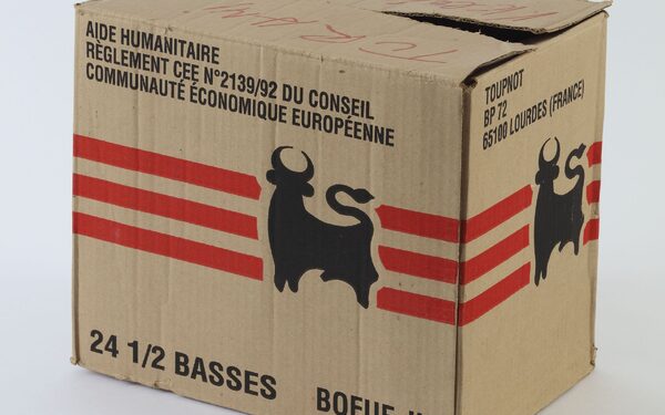 Box of aid supplies for Croatia, France 1993