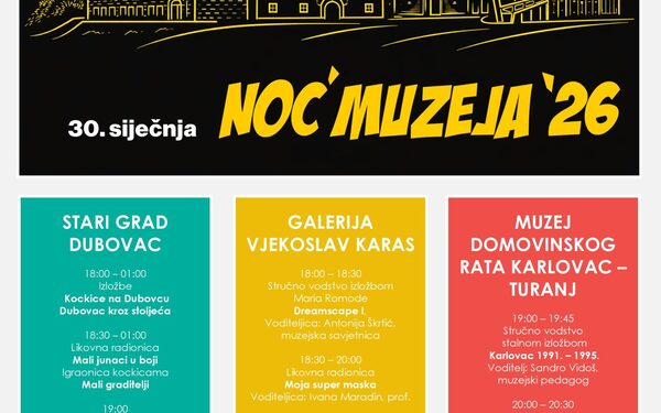 Noć muzeja 2026. u Muzejima grada Karlovca 1