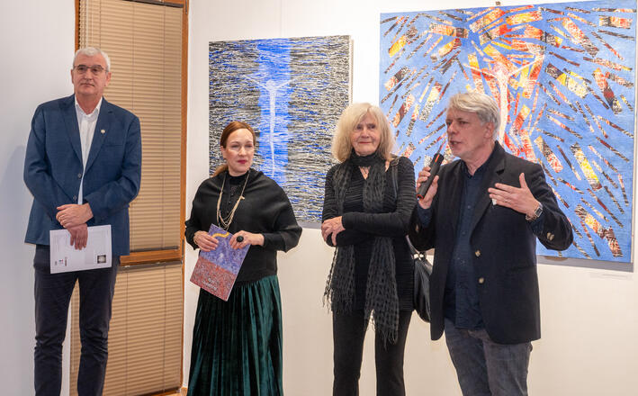 Otvorena je izložba ”Koherencija u Kristocentričnom svemiru” Ane Guberine