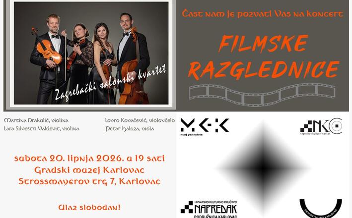 Koncert Zagrebačkog salonskog kvarteta u atriju Gradskog muzeja